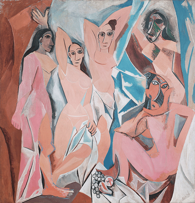 Pablo Picasso, Les Demoiselles d’Avignon, 1907, The Museum of Modern Art, New York. Image: Bridgeman Images, Artwork: © Succession Picasso / DACS, London 2022